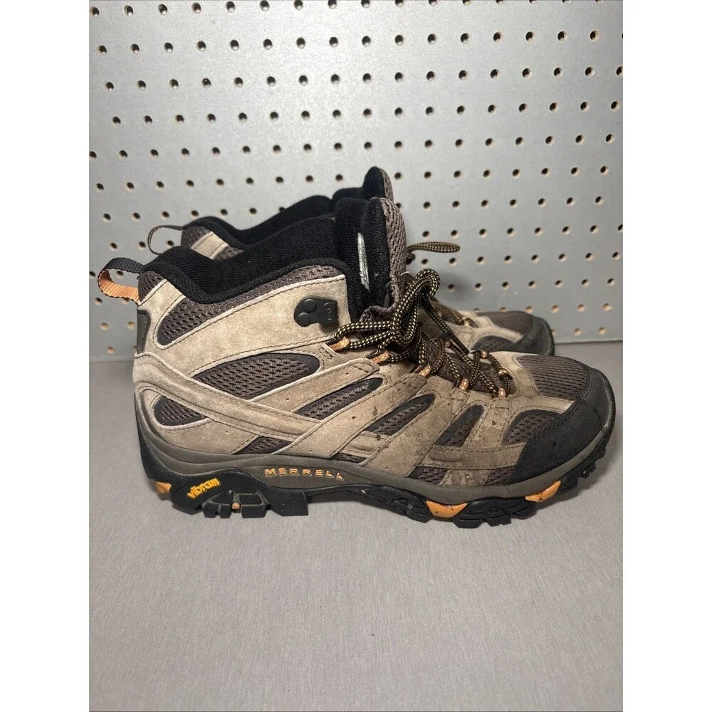 Merrell Moab 2 Ventilator Mid Hiking Shoes Mens Size 11 Brown Sneakers Vibram